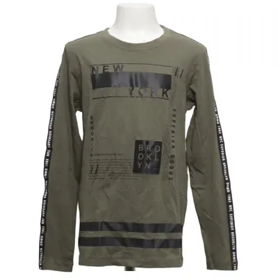 T-shirt à manches longues (Vert) de D.M.D by Denim Day Coton