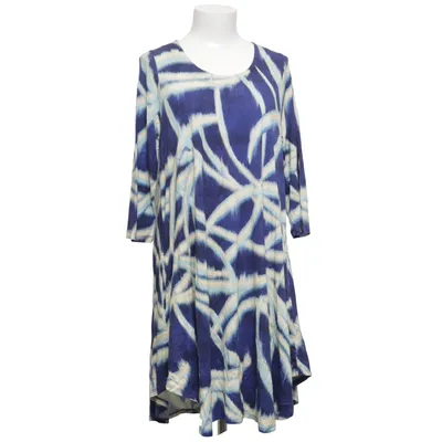 Dress (Blue, White) from Kanok Elastane, Viscose