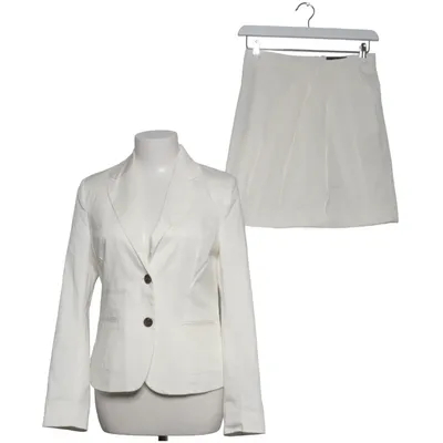Tailleur jupe (Blanc) de Style Butler Coton, Élasthane