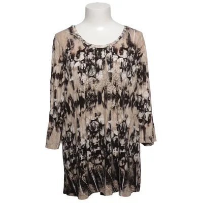 Lange mouwen shirt (Zwart, Beige) van Brandtex Elastaan, Viscose