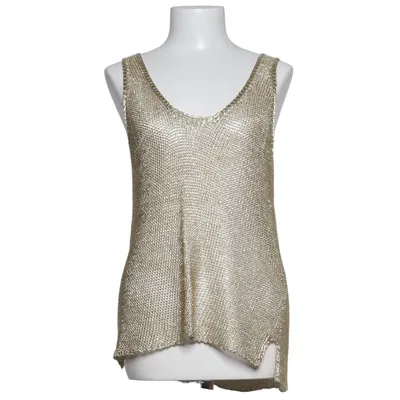 Tank Top (Gold) from Ester Elenora Metallic fiber, Polyamide, Polyurethane