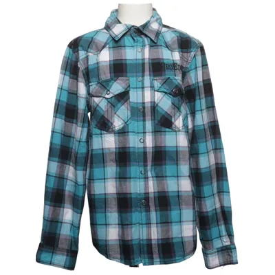 Flannel skjorte (Blå, Sort, Hvid) fra Dognose Bomuld