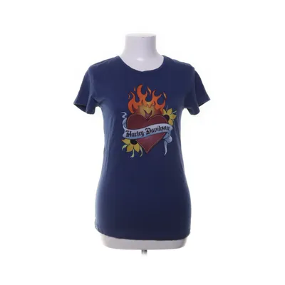 T-shirt (Blue, Multicolored) from Harley Davidson Cotton