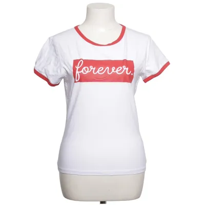 T-shirt (Wit, Rood) van FB Sister Katoen, Elastaan