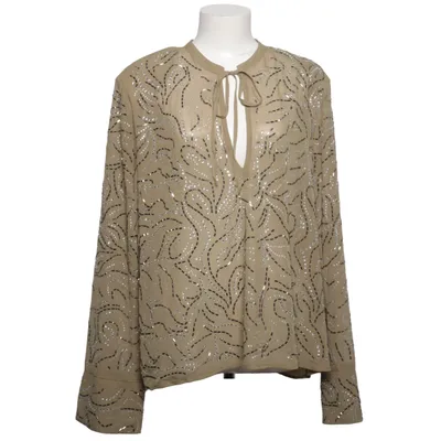 Blus (Beige, Silverfärgad) från H&M Edition Polyester