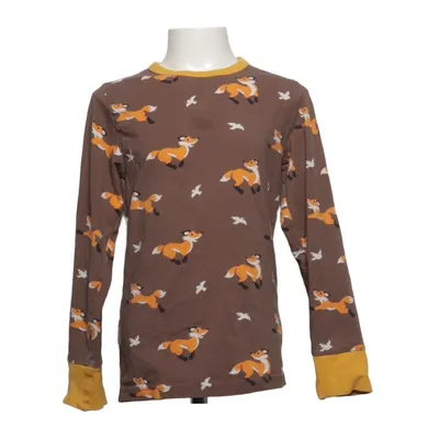 Long sleeve T-shirt (Brown, Yellow) from Maxomorra Cotton, Elastane