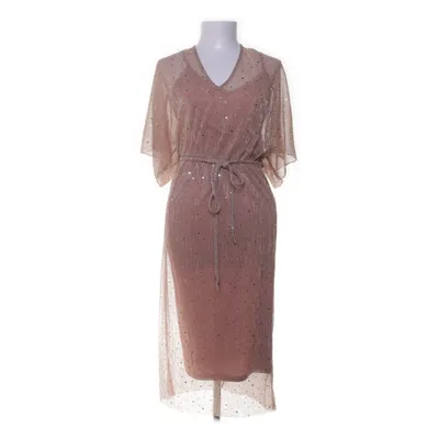 Maxi jurk (Roze) van River Island Metallvezel, Polyester