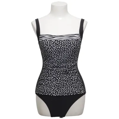 Maillot de bain une pièce (Noir, Blanc) de Lascana Élasthane, Polyamide