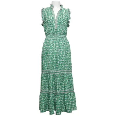 Maxi jurk (Groen, Wit, Blauw) van Max Studio Polyester