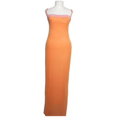 Långklänning (Orange) från Micas Elastan, Polyester