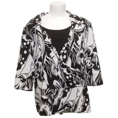Blouse (Noir, Blanc) de Hermann Lange Élasthane, Polyester