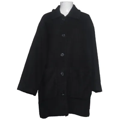Frakke (Sort) fra Monki Polyester, Uld