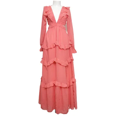 Långklänning (Röd) från Boohoo Polyester