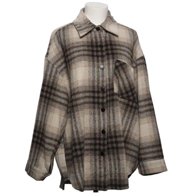 Overshirt (Beige, Bruin, Zwart) van My Star Polyester, Wol