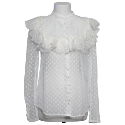 Blus (Vit) från Sandra Mansour x H&M Elastan, Polyamid, Polyester