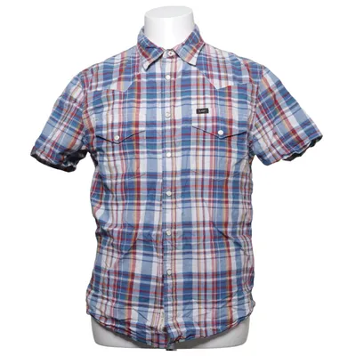 Chemise à manches courtes (Bleu, Rouge, Blanc) de Lee Coton, Polyester