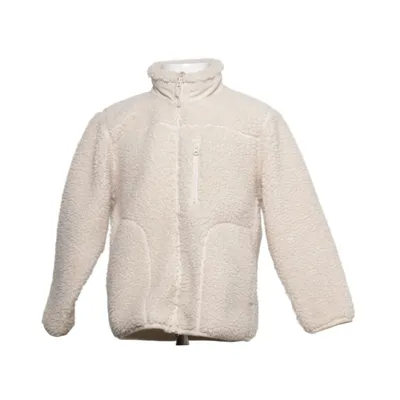Fleece jacket (Beige) from Uniqlo Kids Cotton, Polyester