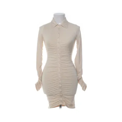 Skjortklänning (Beige) från Oh Polly Elastan, Polyester