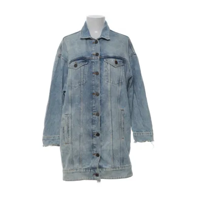 Spijkerjas (Blauw) van Never Denim Katoen