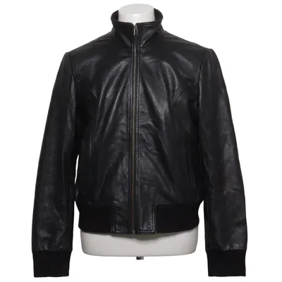 Leren jack (Zwart) van Saki Collection