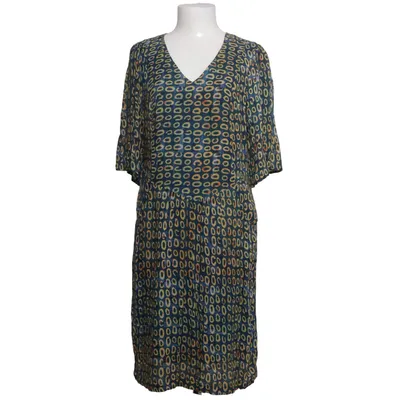 Dress (Blue, Yellow, Multicolored) from Cotélac Polyester, Viscose, Wool