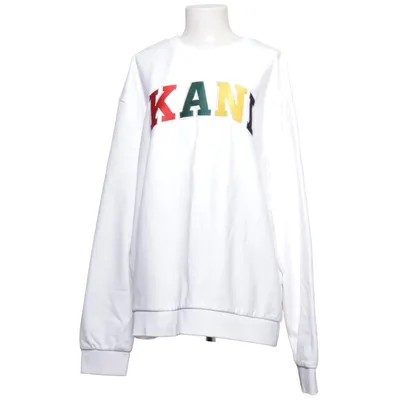Collegetröja (Vit, Flerfärgad) från Kani Bomull, Polyester