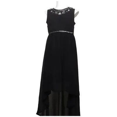 Blumenkinderkleid (Schwarz) von Uniq Young Polyester