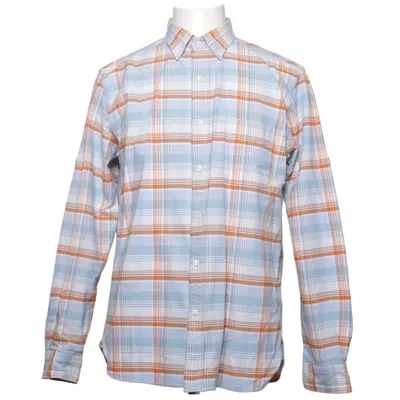 Buttondown-skjorta (Blå, Vit, Brun) från Beams Bomull