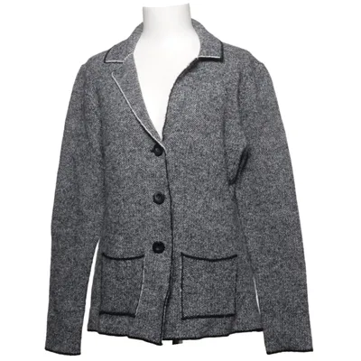 Cardigan (Gris, Noir) de Conleys Acrylique, Élasthane, Polyamide, Laine