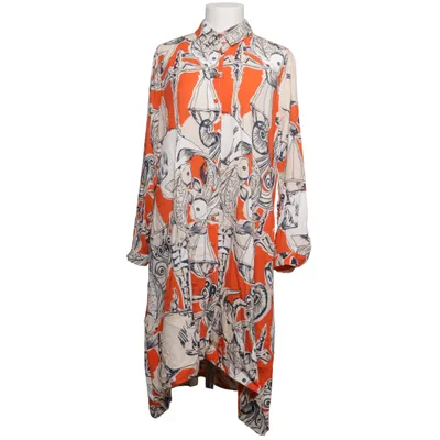 Blousejurk (Beige, Blauw, Oranje) van Milano Italy Katoen