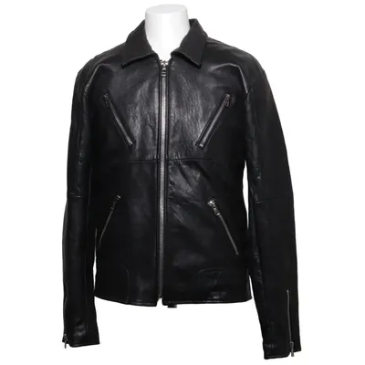 Leather jacket (Black) from Deadwood Leather, Polyester