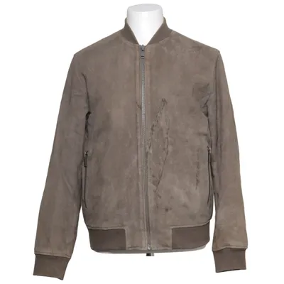 Leather jacket (Gray) from Selected Homme Suede