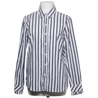 Shirt (Blauw, Wit) van More & More Katoen, Elastaan, Polyamide