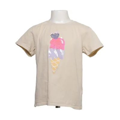 T-shirt (Beige, Meerkleurig) van H&M Katoen, Elastaan