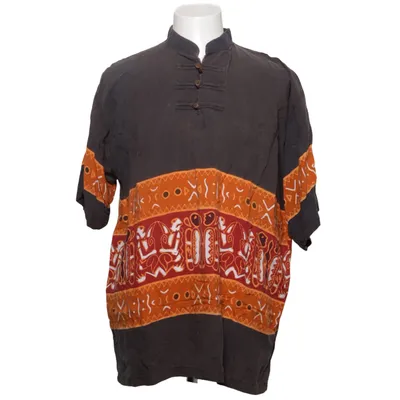 Henley shirt (Grijs, Oranje, Rood) van Le Group