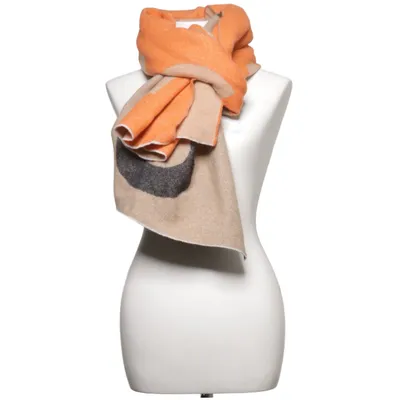 Scarf (Beige, Orange, Gray) from Creenstone Polyamide, Wool