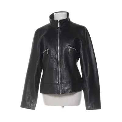 Leather jacket (Black) from Wild Cats Polyester, Leather