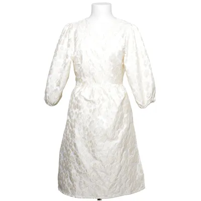 Omlottklänning (Beige, Vit) från Moves Polyester