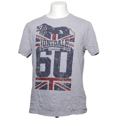 T-shirt (Gray, Multicolored) from Lonsdale Cotton, Polyester