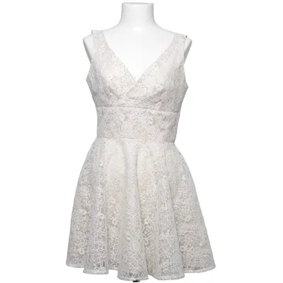 Dress (White, Beige) from Elise Ryan Polyester