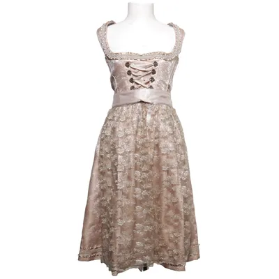 Dirndl (Beige, Vit) från Marjo Bomull, Polyester