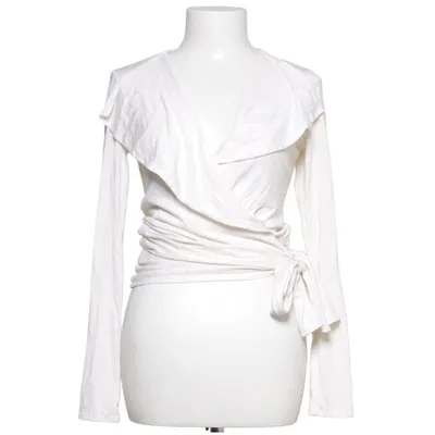 Slå-om bluse (Beige) fra Bcbgmaxazria Bomuld, Silke