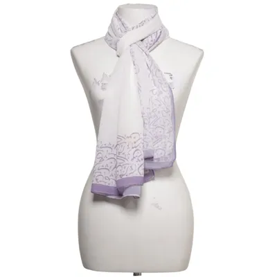 Châle (Blanc, Violet) de Noor