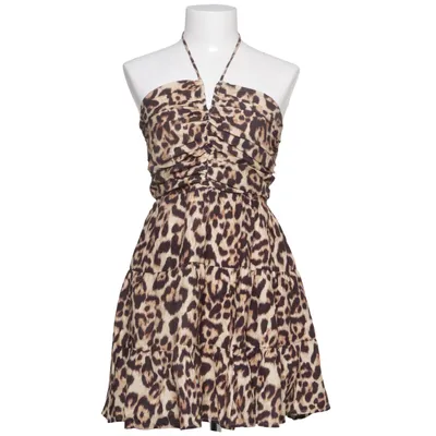 Halternek jurk (Bruin, Zwart, Beige) van Loavies Linnen, Polyamide, Viscose
