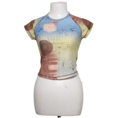 T-shirt (Blauw, Bruin, Meerkleurig) van Urban Outfitters Elastaan, Polyester