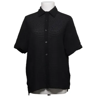 Kortärmad skjorta (Svart) från Max Studio Elastan, Polyester