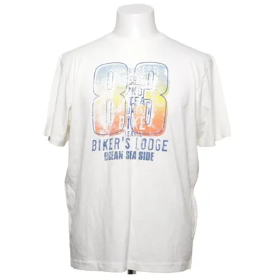 T-shirt (Wit, Meerkleurig) van Lerros Katoen