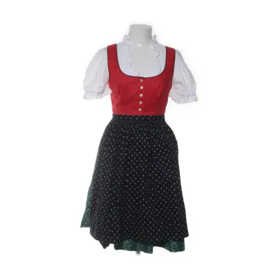 Dirndl (Rood, Zwart, Groen) van Landhaus Katoen, Polyester