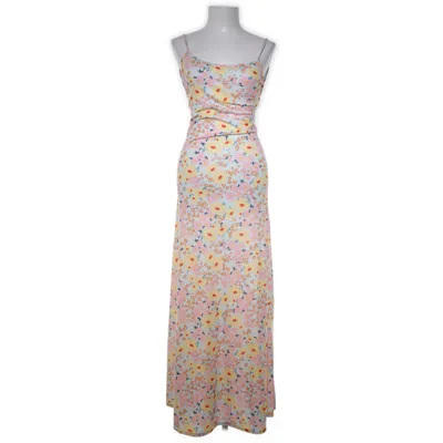 Maxikjole (Pink, Flerfarvet) fra ASOS Design Polyester, Elastan