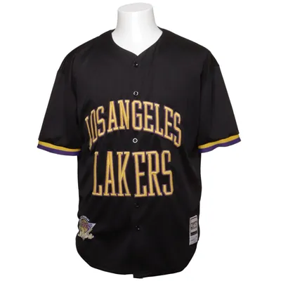 Baseball T-shirt (Black) from Hardwood Classics x Mitchell & Ness Elastane, Polyester